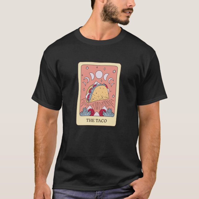 Taco Tarot Card Taco Fanatic T-Shirt (Front)