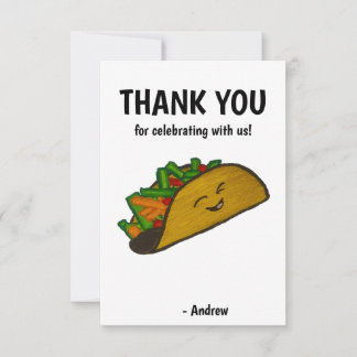 Taco Thank You Card