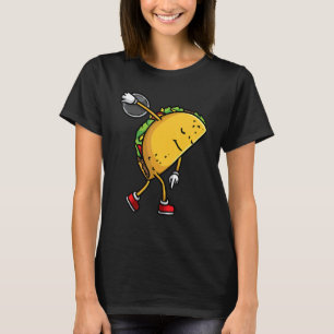 Taco Throwing Discus Thrower Mexican Food Cinco De T-Shirt