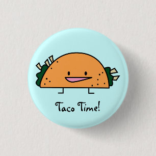 Taco Time Pin Button