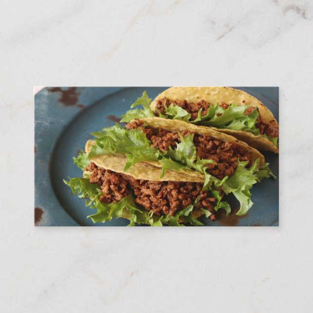Taco Trio Yummy Business Card (Front)