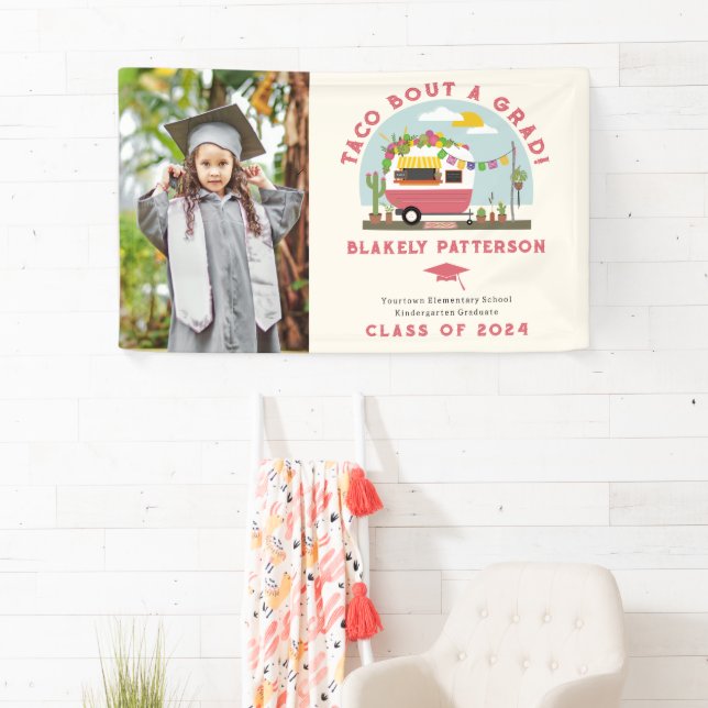 Taco Truck Photo Kids Graduation Banner (Insitu)