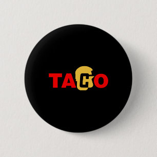 Taco Trump Always Chicken Out 6 Cm Round Badge