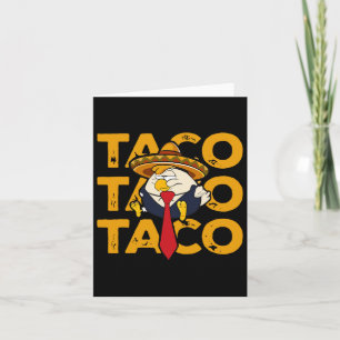 Taco Trump Always Chickens Out Funny Chicken Trump Card