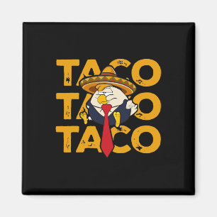 Taco Trump Always Chickens Out Funny Chicken Trump Magnet