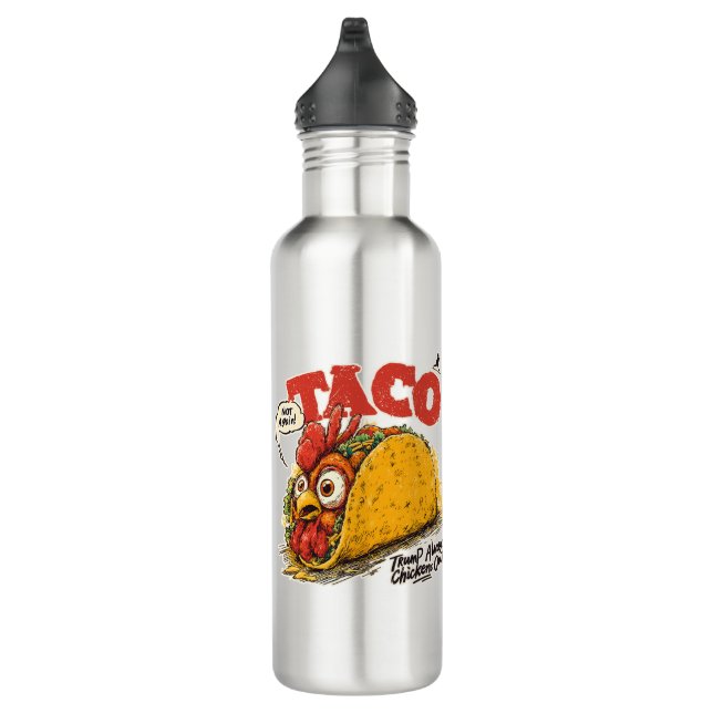 TACO Trump Always Chickens Out Funny Political 710 Ml Water Bottle (Right)