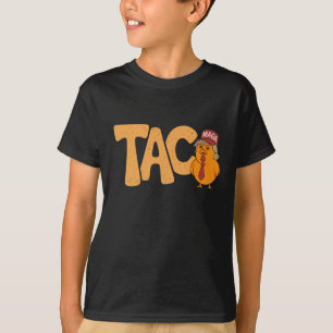 Taco Trump Always Chickens Out Funny Trendy Chicke T-Shirt