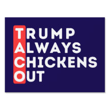 TACO - Trump Always Chickens Out