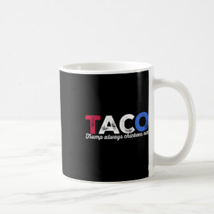 Taco Trump Always Chickens Out Political Humour Ta Coffee Mug