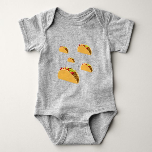 Taco Tuesday Design - Baby Jersey Bodysuit (Front)