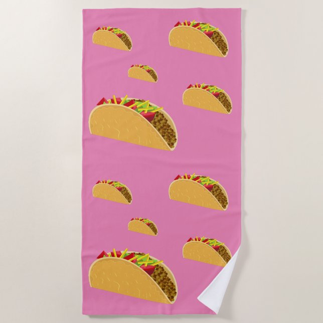 Taco Tuesday Design - Beach Towel (Front)