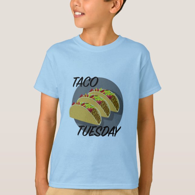 Taco Tuesday Design - Kids' Basic T-Shirt (Front)