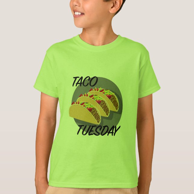 Taco Tuesday Design - Kids' Basic T-Shirt (Front)