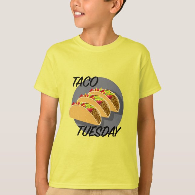Taco Tuesday Design - Kids' Basic T-Shirt (Front)