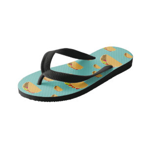 Taco Tuesday Design - Kids Flip Flops