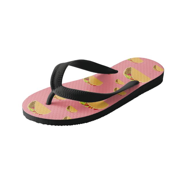Taco Tuesday Design - Kids Flip Flops (Angled)