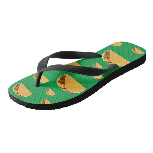 Taco Tuesday Design - Kids Flip Flops (Angled)