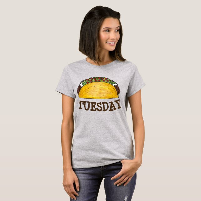 TACO TUESDAY Mexican Tex Mex Food Tacos Foodie T-Shirt (Front Full)