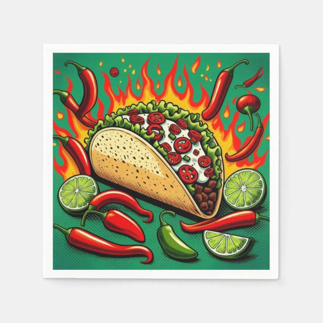 Taco Tuesday Paper Napkins (Front)