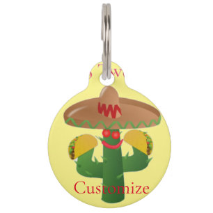 Taco Tuesday Saguaro Cactus Thunder_Cove Pet Tag
