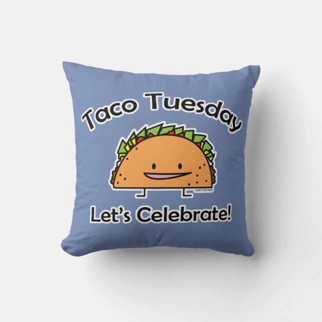 Taco Tuesday shell cheese Mexican food Cushion (Front)