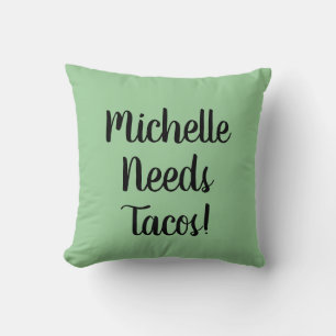 Taco Tuesday shell cheese Mexican food Cushion