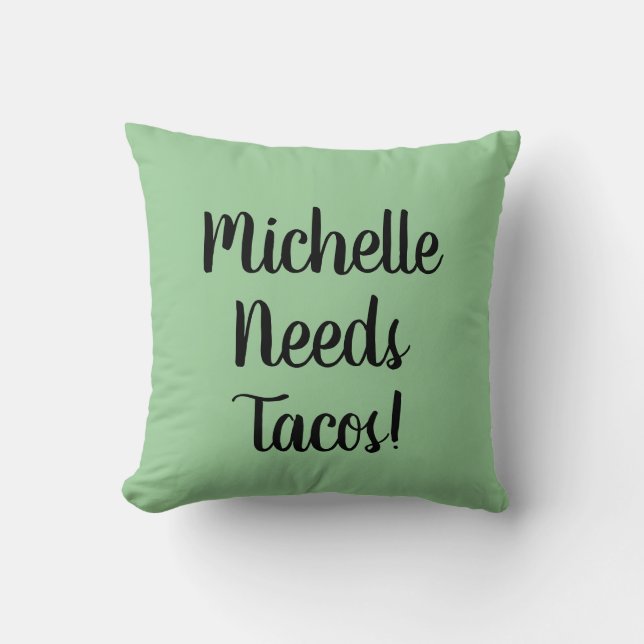 Taco Tuesday shell cheese Mexican food Cushion (Front)