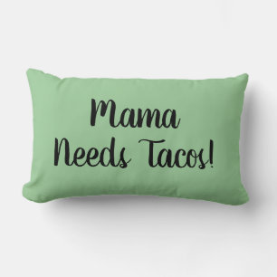 Taco Tuesday shell cheese Mexican food Lumbar Cushion