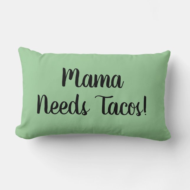 Taco Tuesday shell cheese Mexican food Lumbar Cushion (Front)