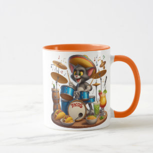 Taco Tunes: Cat Drummer Mug