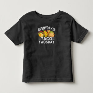 Taco Twosday 2nd Birth Year Boys Girls Birthday Toddler T-Shirt
