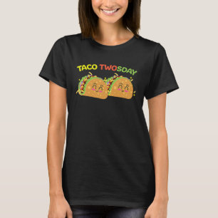 Taco Twosday 2nd Birthday I'm Dos for Kids Toddler T-Shirt