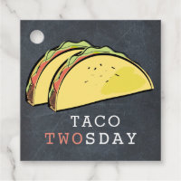 Taco Twosday Chalkboard Boy 2nd Birthday Thank You