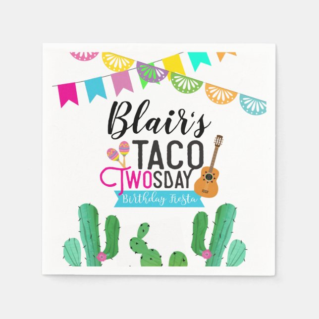 Taco Twosday Napkins (Front)