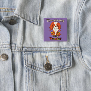 Taco Twosday Puppy 2-22-22 15 Cm Square Badge