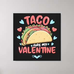 Taco-valentine Canvas Print