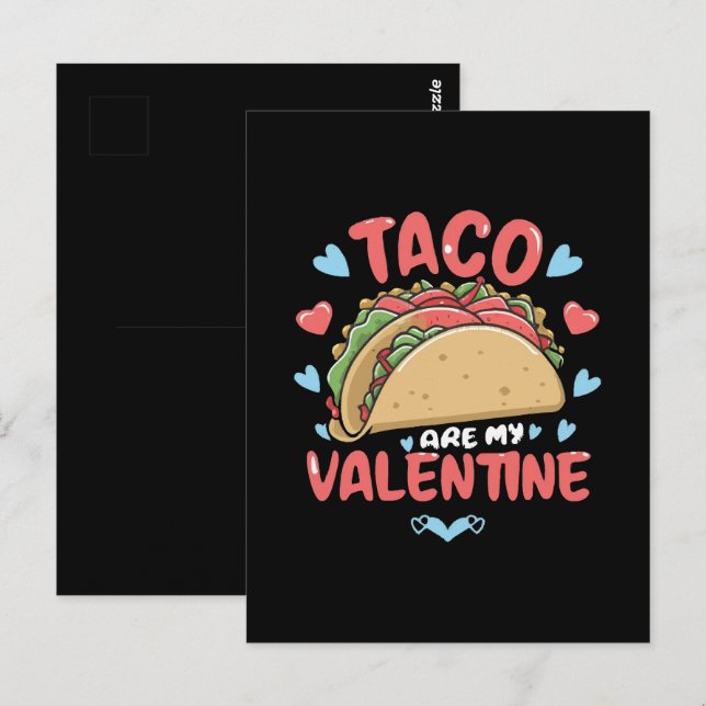 Taco-valentine Postcard (Front/Back)