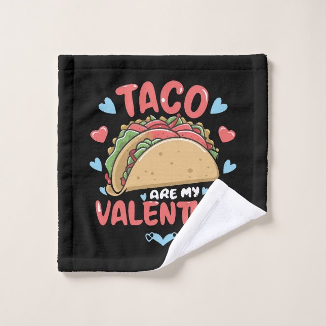 Taco-valentine Wash Cloth (Wash Cloth)