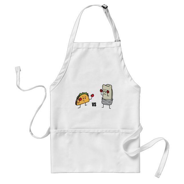Taco vs Burrito Standard Apron (Front)