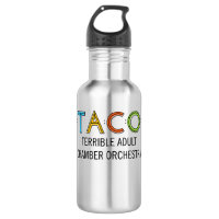 TACO Water Bottle (18 oz), Stainless Steel