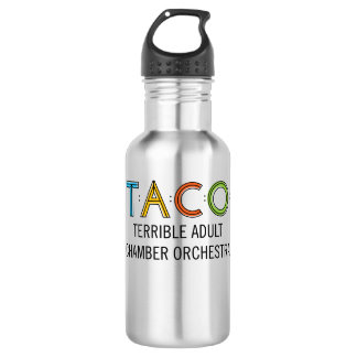 TACO Water Bottle (18 oz), Stainless Steel