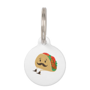 Taco With Spurs Pet Tag