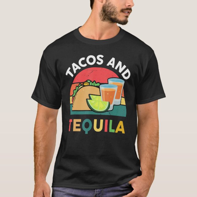 Taco  Women Men Tacos And Tequila  Mexican Food 1 T-Shirt (Front)