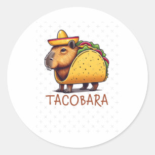 Tacobara Capybara In A Taco Costume Sticker