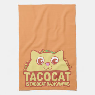 Tacocat Backwards II Tea Towel