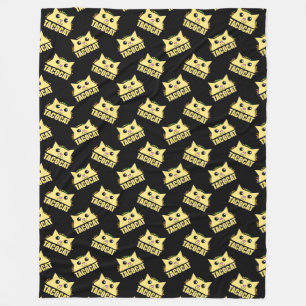 Tacocat Black II Fleece Blanket