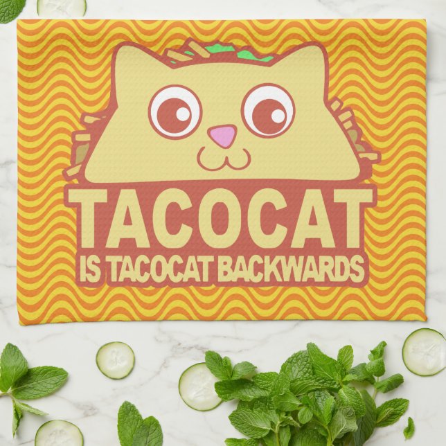 Tacocat II Epica Kitchen Towel (Folded)