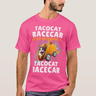 Tacocat Racecar Spelled Backwards Car Taco Cat Fun T-Shirt
