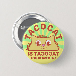 Tacocat Retro Carnival Pinback Button