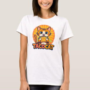 Tacocat Retro - Vintage Taco cat Comic Quote T-Shirt